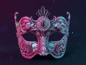 Regal Crest Mask / Wall Art