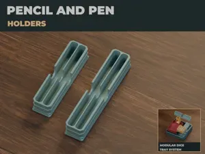 Modular Pencil & Pen Holders - 1x4 and 1x5