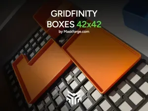 Gridfinity 42×42 Boxes w/ Full & Half Box | Set 3