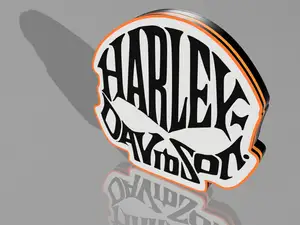 Harley Davidson Skull LED LIGHTBOX