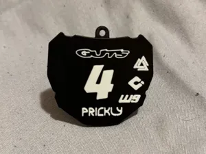 ODI Plate Keychain Number 4 (No AMS)