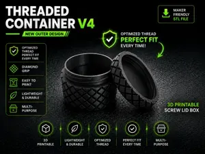 Threaded Container V4 - Design 2