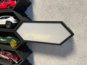 Modular Hex Tilted 1/64 Car Display Shelf