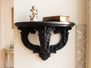 Baroque Openwork Scroll Wall Shelf