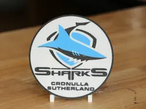 Cronulla Sharks NRL Rugby Team 100mm Round Coaster