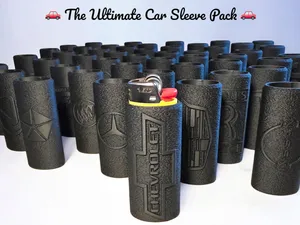 The Ultimate Car Lover Pack Bic Sleeves
