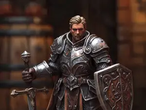 Noble knight miniature