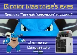 Bicolor blastoise's eyes