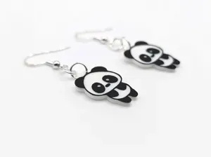 Cute Tiny Panda Earrings - Panda 5 by Amanda Roos