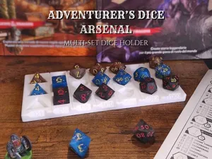 Adventurer's Dice Arsenal - DnD/TTRPG dice holder