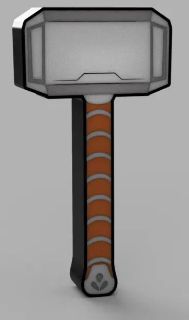 Thor's Hammer Mjolnir LED Lamp — Image 2 of 3