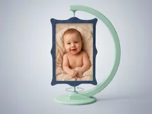 Decorative rotating photo frame 4X6"