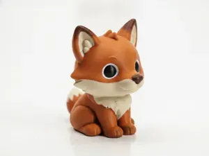 Cute Wolf Puppy Animal Figurine 3D Printable