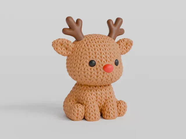 Knitted Reindeer - Christmas — Image 6 of 6