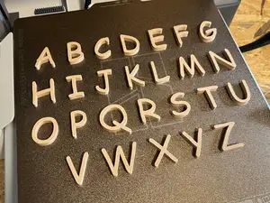 ABC Alphabet 3D Buchstaben Set / Comic MS