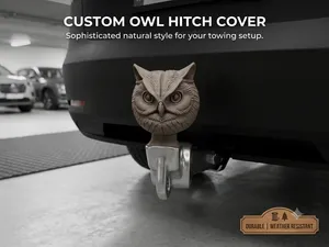 Custom Owl Trailer Hitch Cover Tow Cap