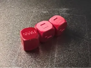 Tatris balance game - dice