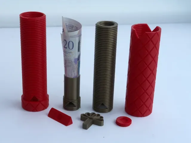 Locking gift box puzzle for cash or hiding clues — Image 2 of 2