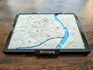 Winnipeg Canada 3D Miniature