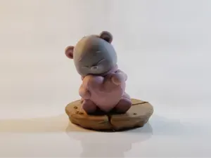 Polar Bear Cub Hugging Ice Heart STL | Model