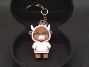 Porte-clés vache Highland – Hoodie Buddies