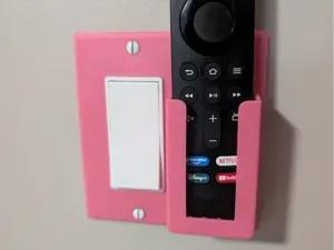 Fire TV Remote Switch Plate Holder
