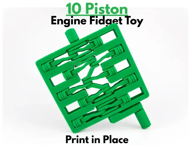 10 Piston Engine Fidget Toy (Print in Place)