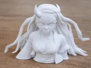 Nezuko Kamado Demon Slayer Bust 3D Print Model 247