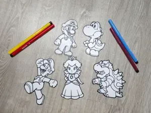 Kit para colorear de Mario