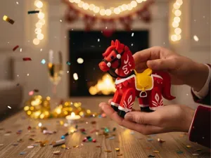 2026 Year of the Horse-Lucky Zodiac Decor Figure