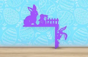 Easter - Easter Bunnies - Door Corner