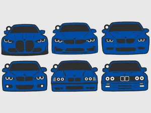 BMW M3 keychain collection E30/E36/E46/E90/F80/G80