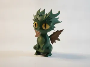 Baby Dragon Chibi Figurine
