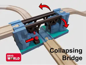 Collapsing Bridge - Wood train - Brio compatible