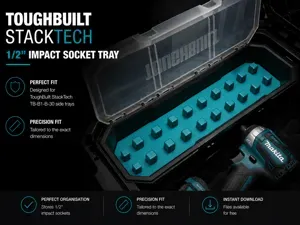 ToughBuilt StackTech - Bin inlays for sockets