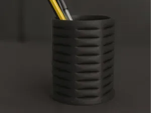 Industrial Pen Holder Minimal 3D Printed