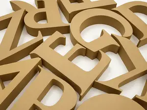【Cut-out letters】Alphabet & Symbols