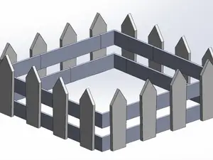Customizable Garden Fence No Glue