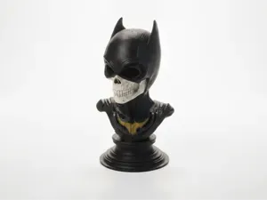 Catwoman Skull Bust Gothic Sculpture 3D Printable