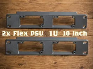 10" Rack 1U Dual Flex PSU Rack Mount