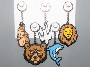 Porte clé animaux lot de 5