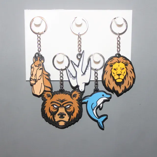 Porte clé animaux lot de 5 — Фото 2 из 7
