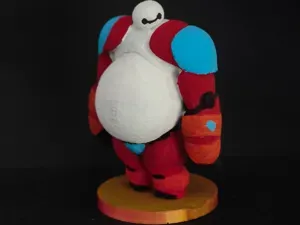 Baymax in armor fat from big hero 6