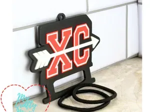 Cross Country Hair Tie keychain XC