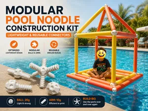 Modular Pool Noodle Construction Kit