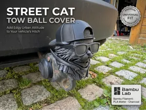 Street Cat Tow Ball Cover | Trailer Hitch Cap