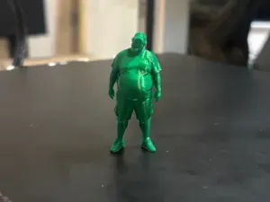 diorama miniature - smiling man