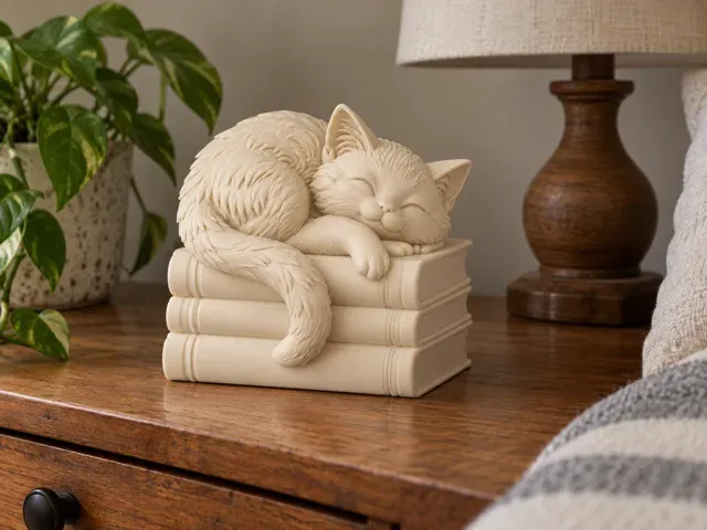 Book Stack Cat | Cute Desk & Shelf Decor — Фото 7 из 10