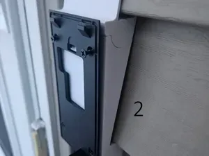 Camera Doorbell Vinyl Siding Mount (no drilling!)