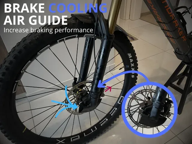 mtb brake cooling air guide